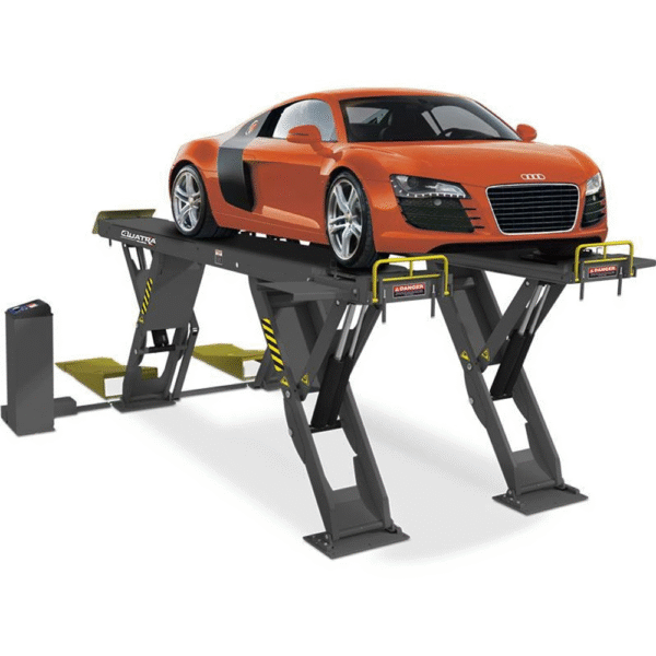 1-35-1.png Bendpak Xr-12000al 12,000 Lb. Capacity / Quatra™ Pantograph Alignment / Extended / Includes Turnplates And Slip Plates