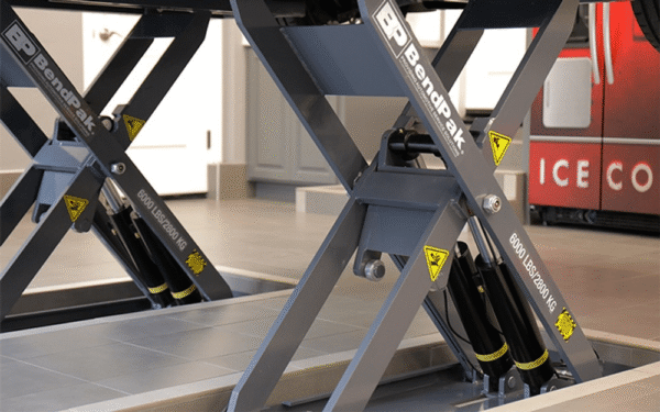 Mds-6lpf 6,000-lb. Capacity Ali Certified / Mid-rise Scissor Lift / Open Center / Flush Mount