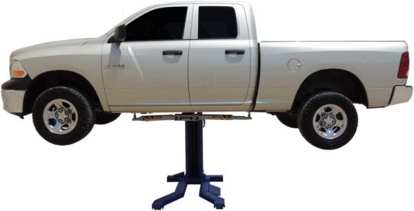Ideal Mobile Single Column Automotive Lift- 6000lb Capacity Blue/Gray MSC-6KLP