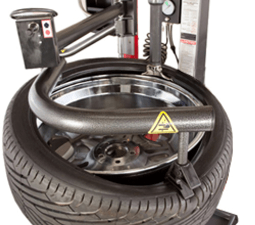 Ranger R76atr Tilt-back Tire Changer With Assist Tower - Yellow/gray