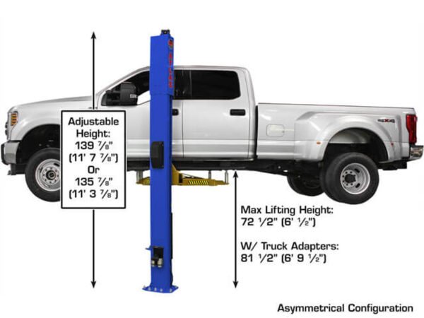 Atlas Platinum PVL-10 ALI Certified Two Post Lift 10,000 lbs. Capacity