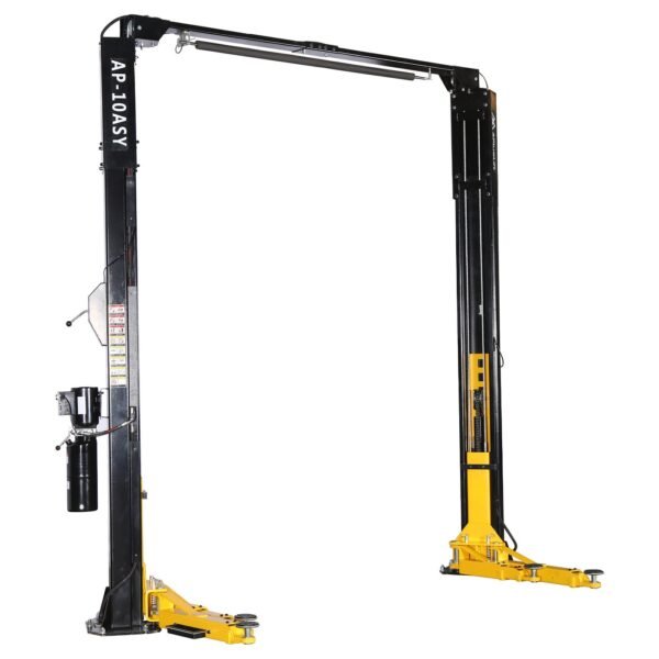 APlusLift 10,000LB 2-Post Overhead Symmetrical and Truly Asymmetrical Single Release Car Lift with 3 Year Warranty - HW-10ASY + installation