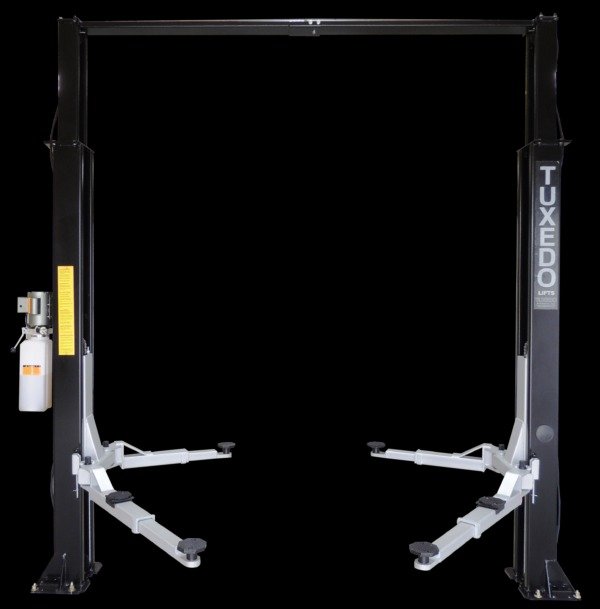 TP9KAC-TUX_rear-600x609-1.jpg Tuxedo 9,000 lb. Capacity Overhead 2 Post Lift- Asymmetric Arms