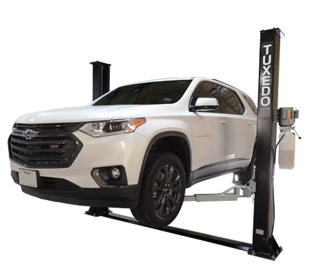 Tuxedo 9,000 lb. Capacity, Base Plate 2 Post Lift